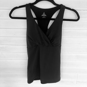 PrAna - Criss Cross Black Tank Top